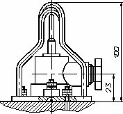 Схема габаритных размеров головки термопреобразователей сопротивления ТСП-8045Р и ТСМ-8045Р