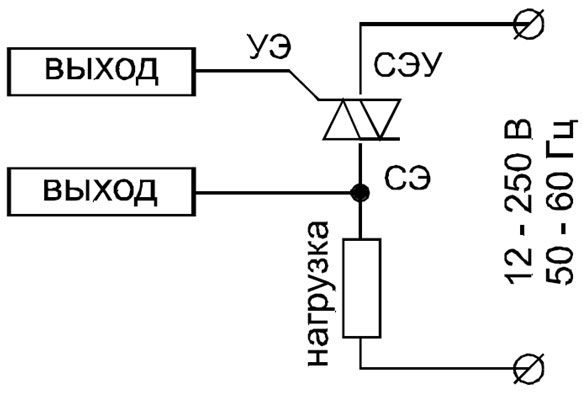Схема подключения симисторов ТС122-25 и ТС142-80