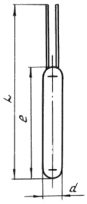 Схема габаритных размеров элемента ЭЧП-0183