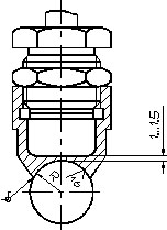 Схема размеров головки термопреобразователя ТСП-8044Р