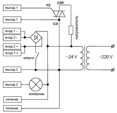 Схема подключения контроллера МикРА КС2